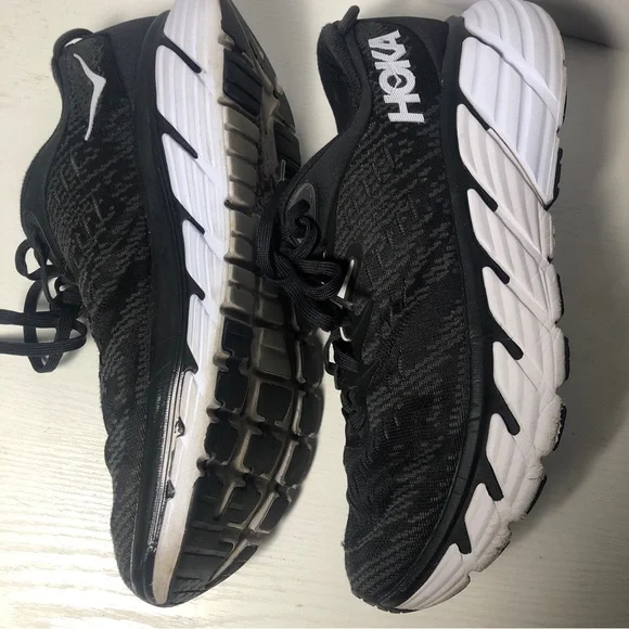 Hoka One One Gaviota 4 Black White Athletic Running Shoes Women's  Size 9.5B - Picture 6 of 10